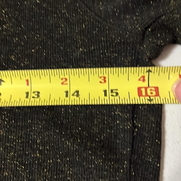 Splendid sweater with silver threads, sz large - Picture 4 of 5